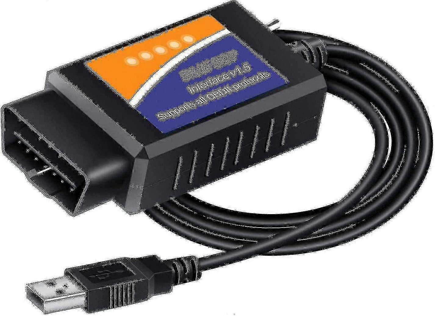 Windows Diagnostic Software with Elm327 OBD2 USB Adapter for Ford Lincoln Mazda Supporting Ms-can/hs-can Forscan Compatible