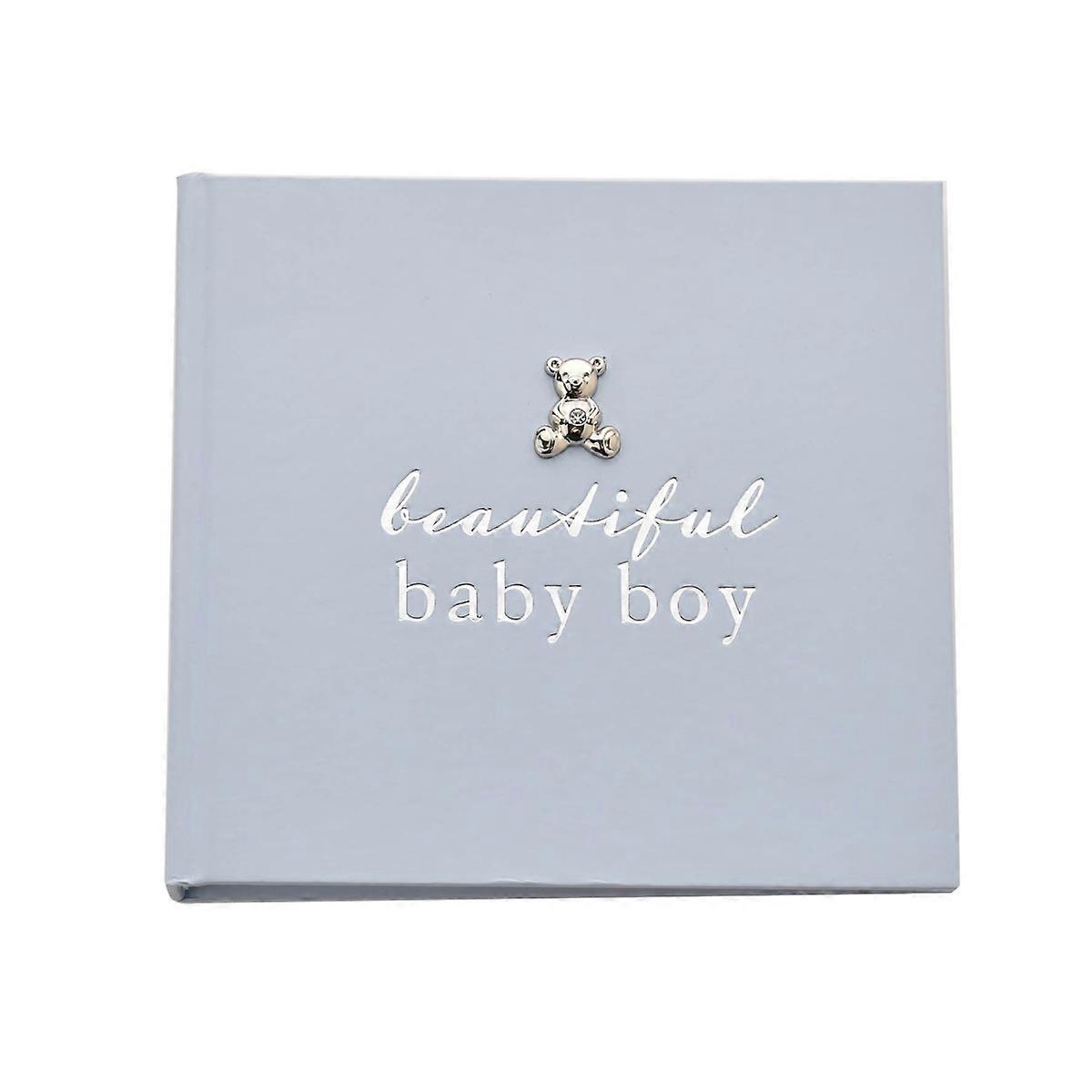 Bambino Beautiful Baby Boy Teddy Bear Photo Album