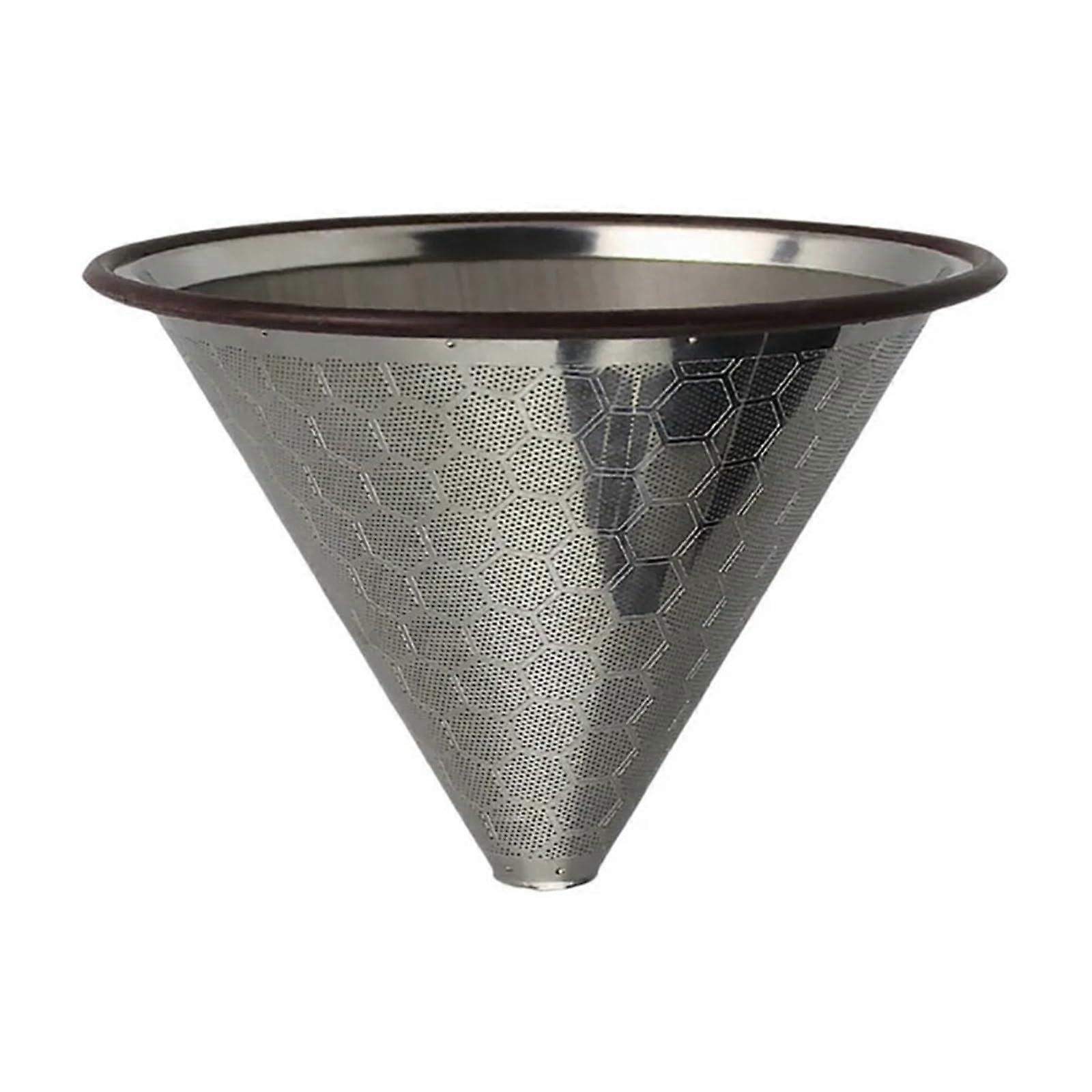600 Mesh Stainless Steel Coffee Filter 13 Cup Pour Over Drip Coffee Maker For Camping