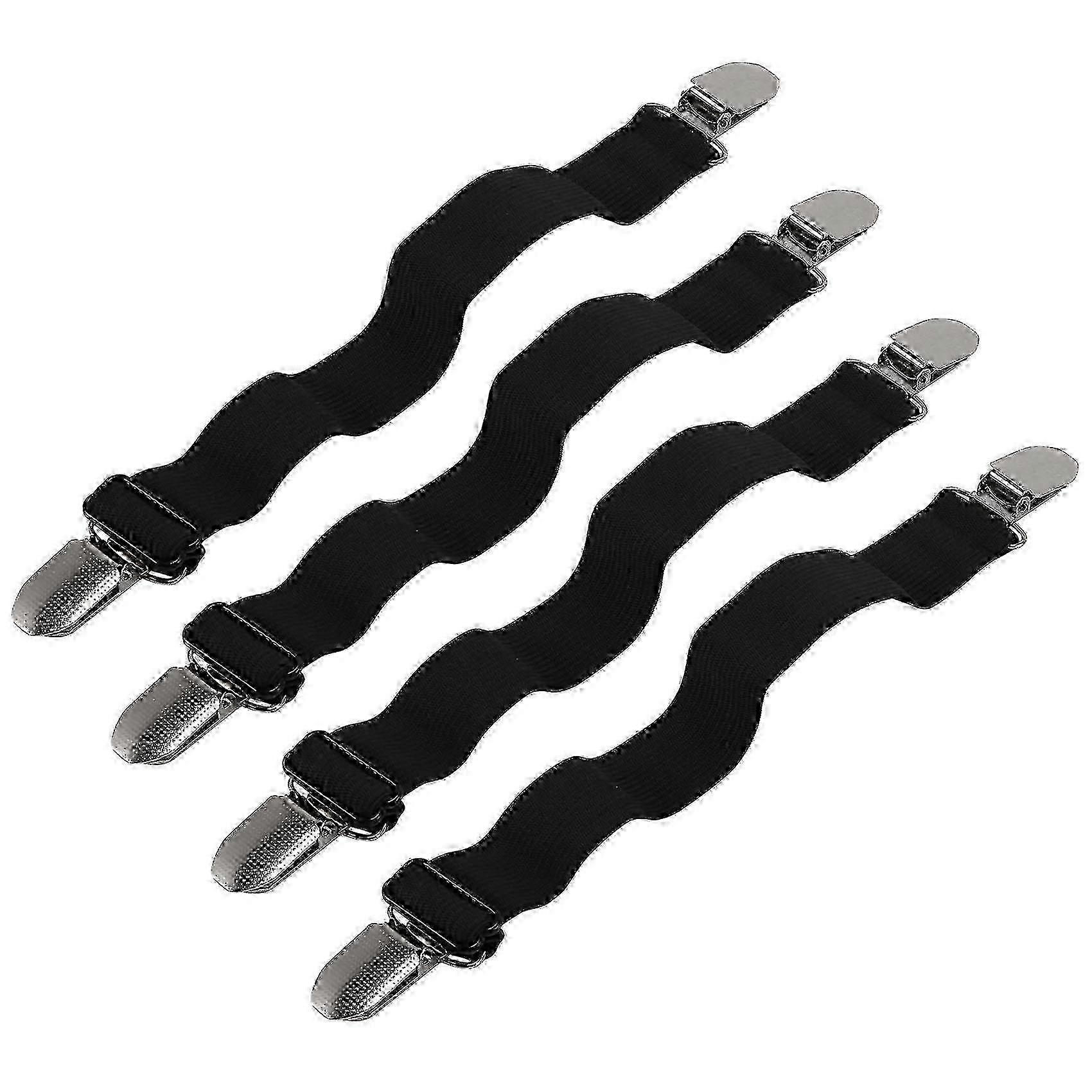 Bed Sheet Holder Straps, Corner Sheet Clips, Elastic Adjustable Sheet Fasteners Sheet Grippers for