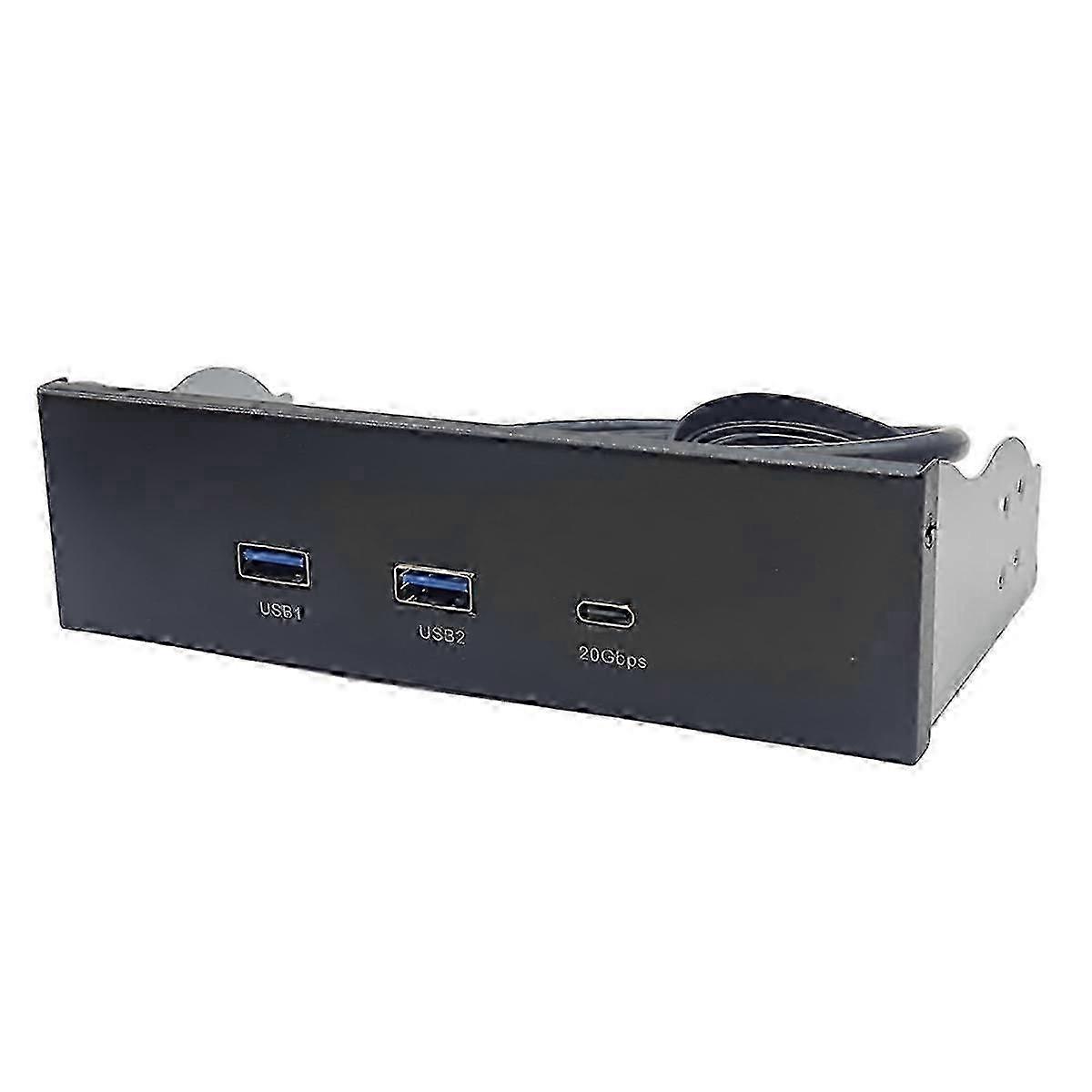 Přední panel USB pro PC 2 porty USB 3.2 GEN1 5 Gbps + 1 port TYPE-C