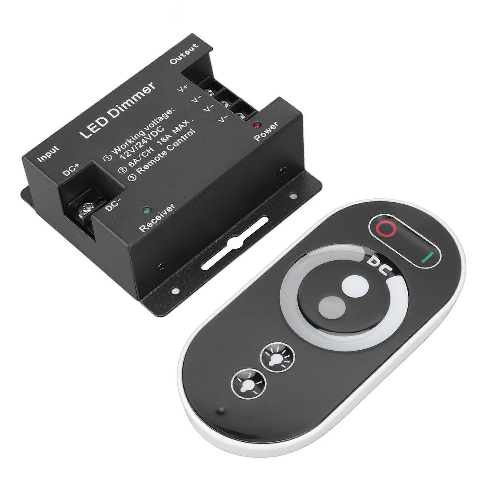 Wireless LED Dimmer RF Touch LED Light Controller Remote Dimming Controller DC 12V 24V for LED