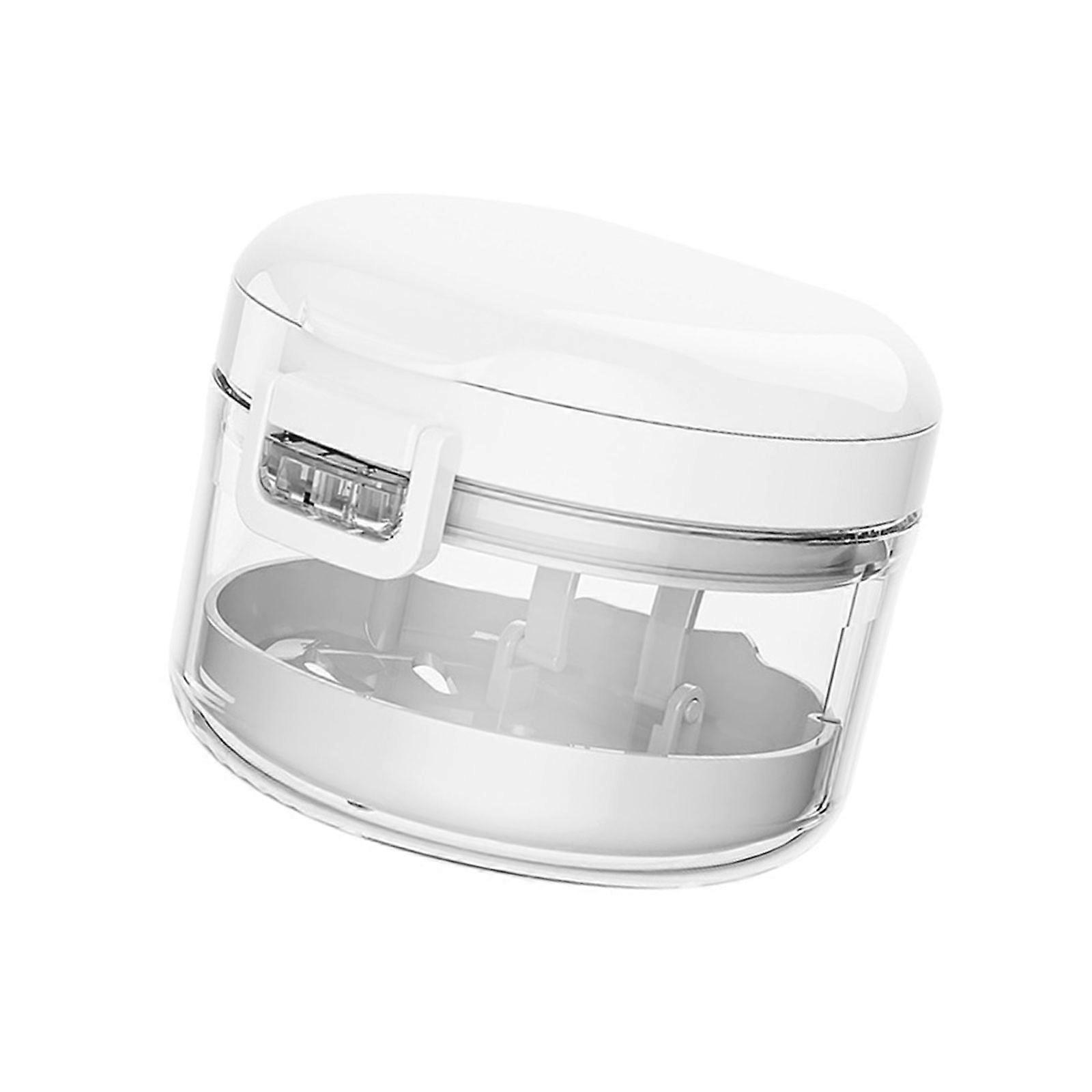 Multipurpose Denture Maintenance Set With Separate Cleaning Chamber Quick Drying Technology Senior Friendly Daily Use  White