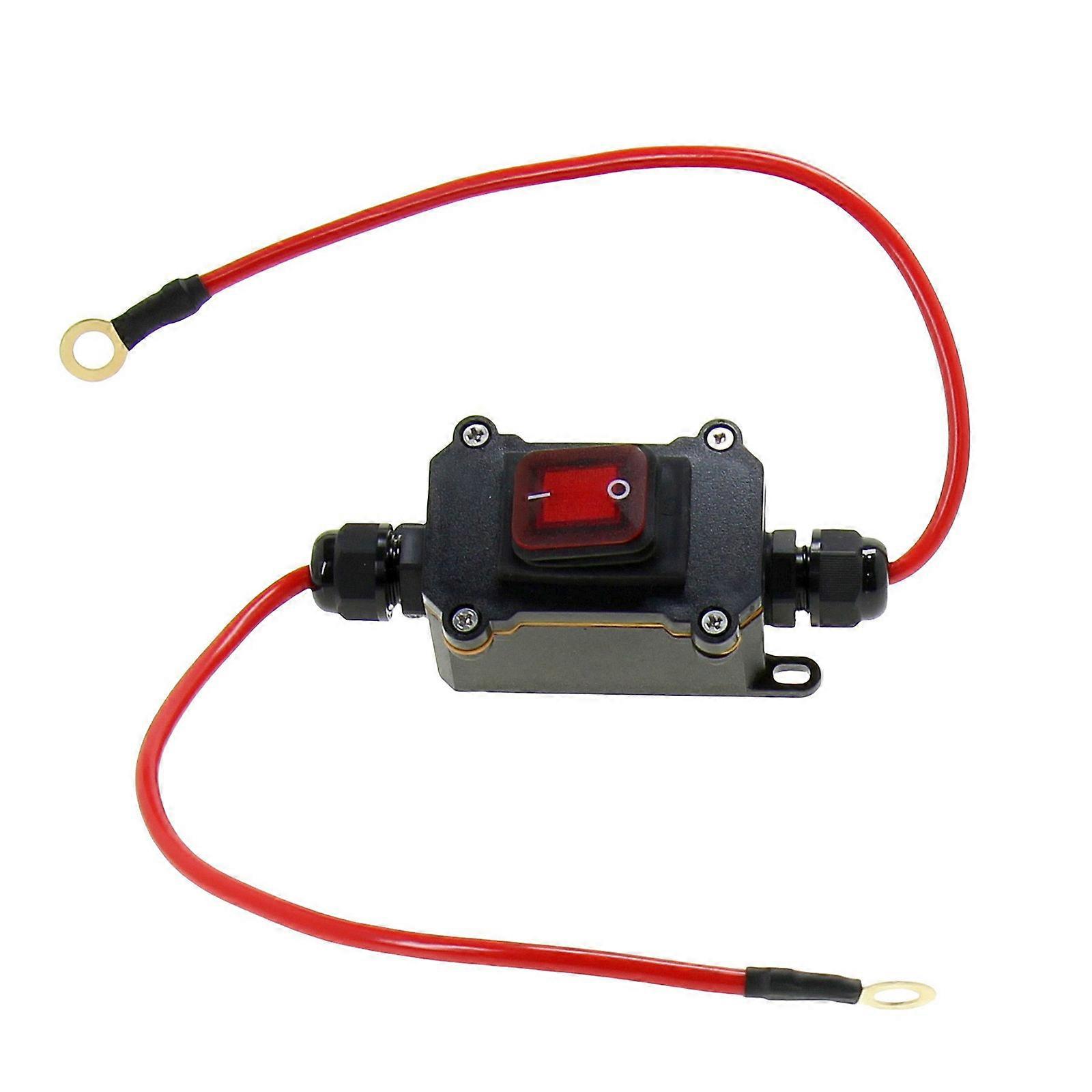 Inline Wire Switches with Quick Connect/Disconnect On Off 12-24V DPST Double Side Cable Switches Universal for Motorcycle Multicolor