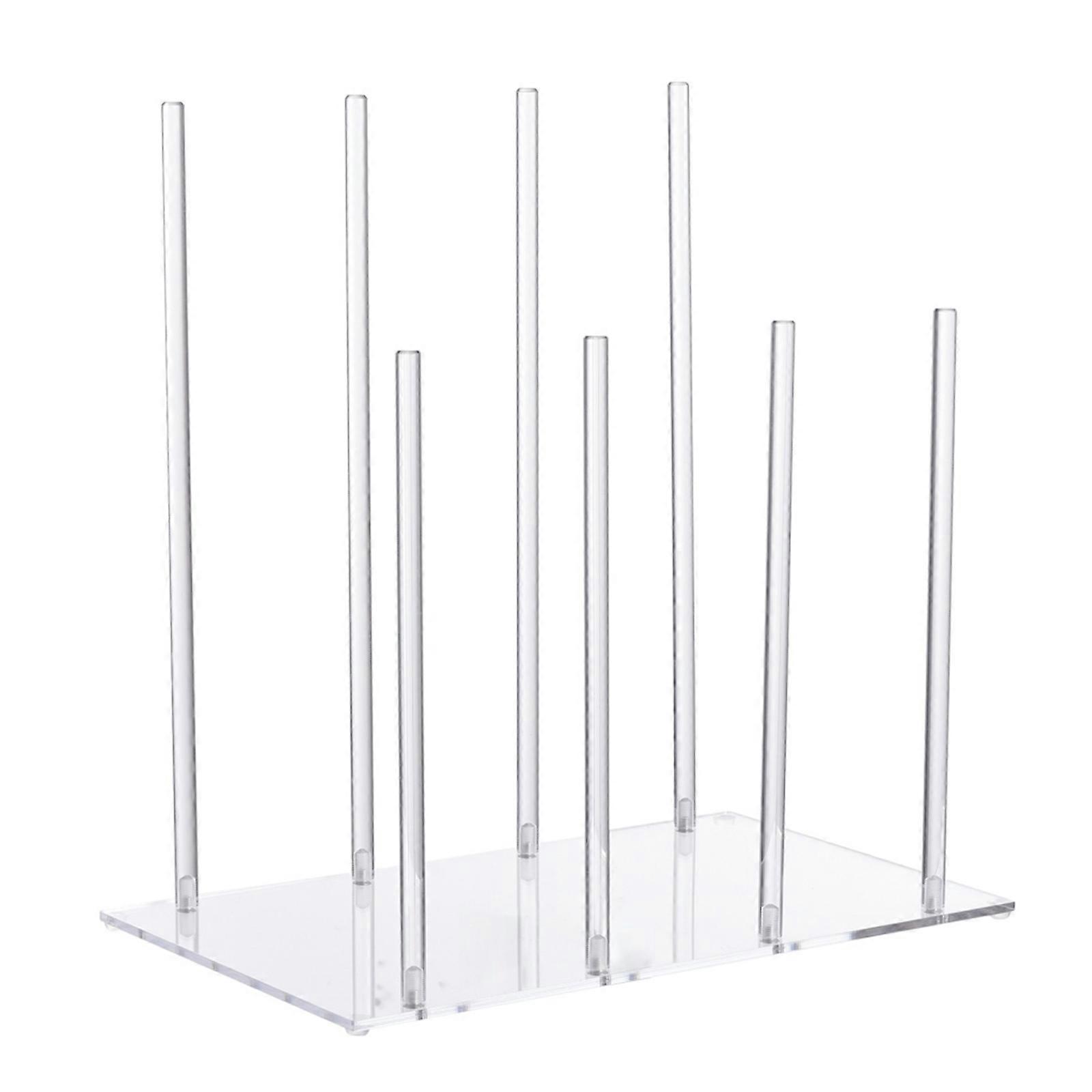 Sturdy Acrylic Boot Shelf Organizes 4 Pair of Shoes Portable Vertical Storage for Small Space Multicolor