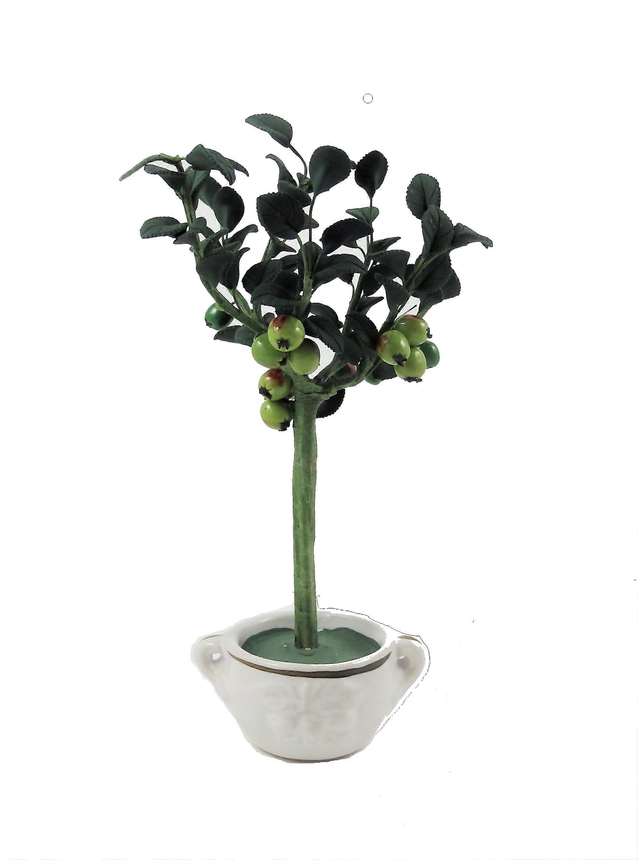 Dolls House Standard Apple Tree In Pot Miniature Garden Accessory