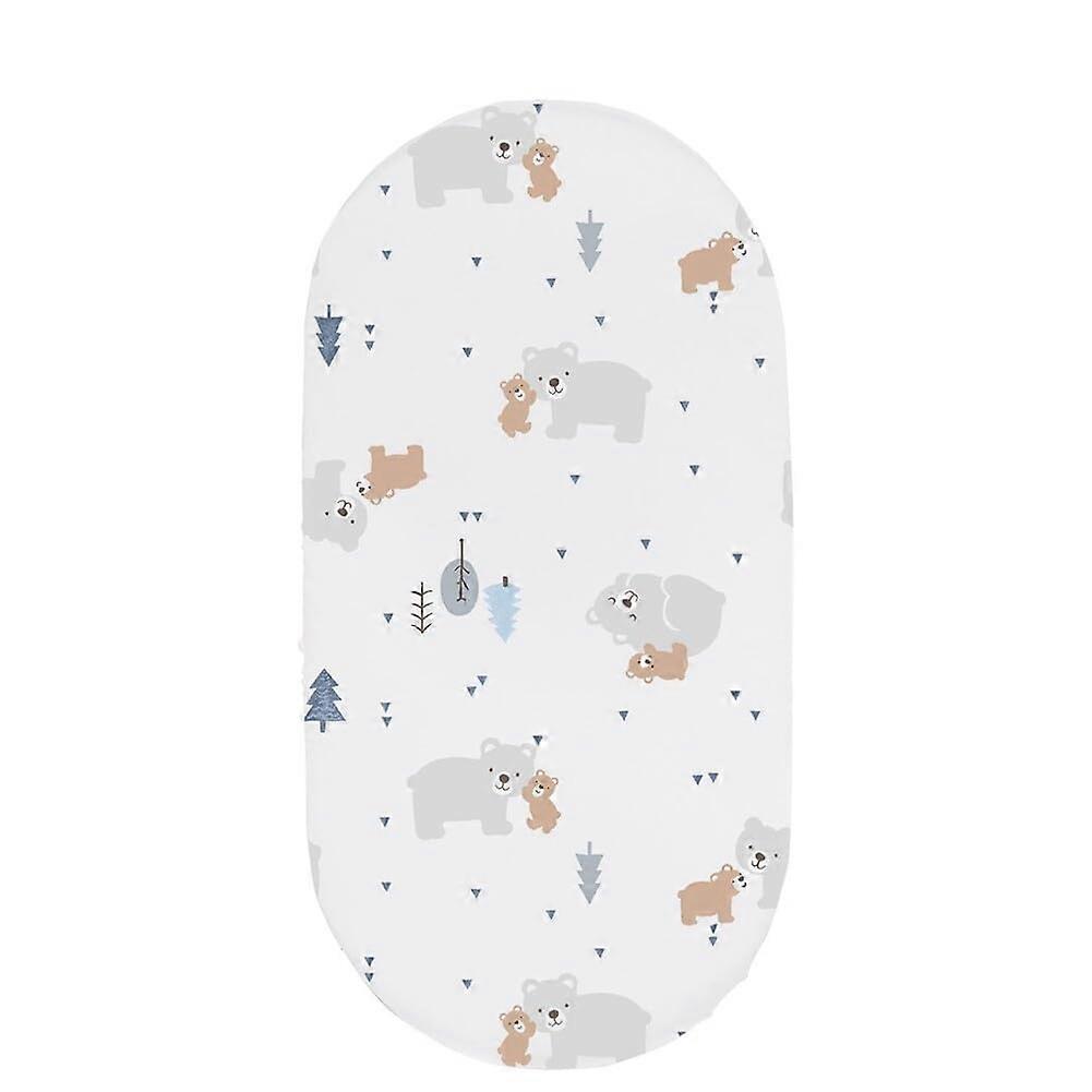 Bassinet Fitted Sheet Ultra Soft Stretch for Crib, Pram, Stroller, Changing Pad 82x41x8cm Type 6