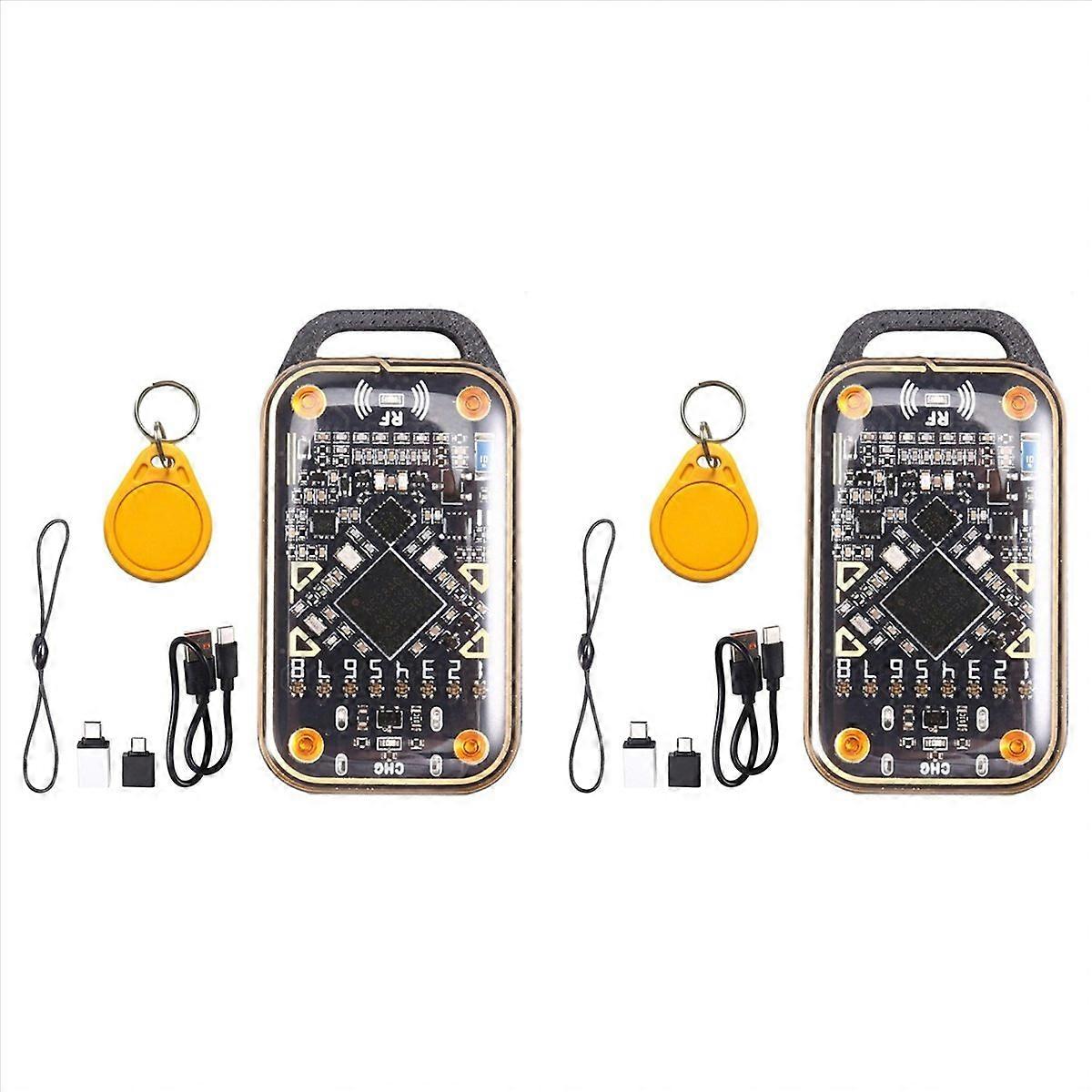 2X Chameleon Ultra Upgrade Smart Card Emulator+CUID Keychain RFID Chip Reader 125K 13.56M Card Decod