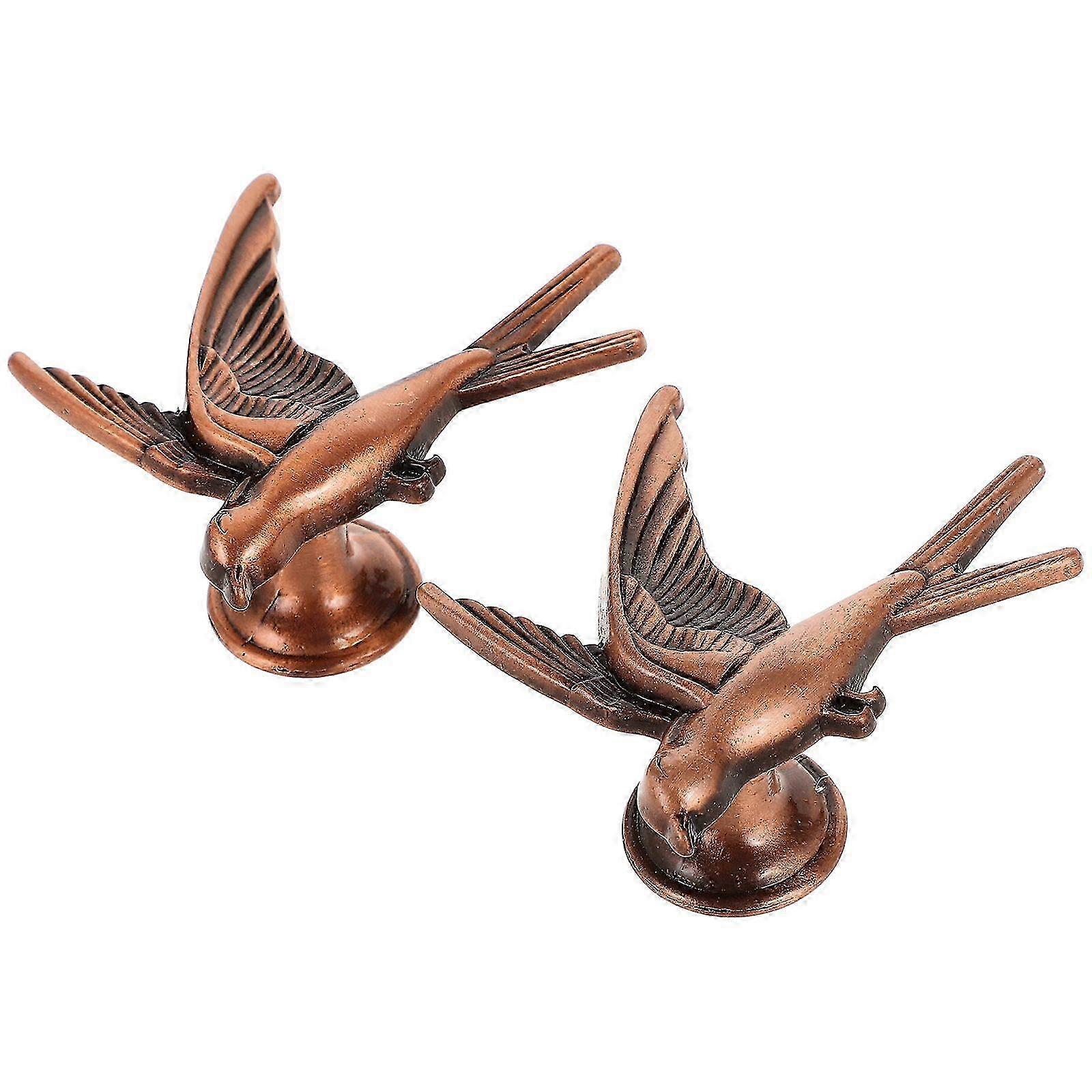 2pcs Cabinet Handles Decorative Door Knobs Interior Door Handle Bird Drawer Knobs