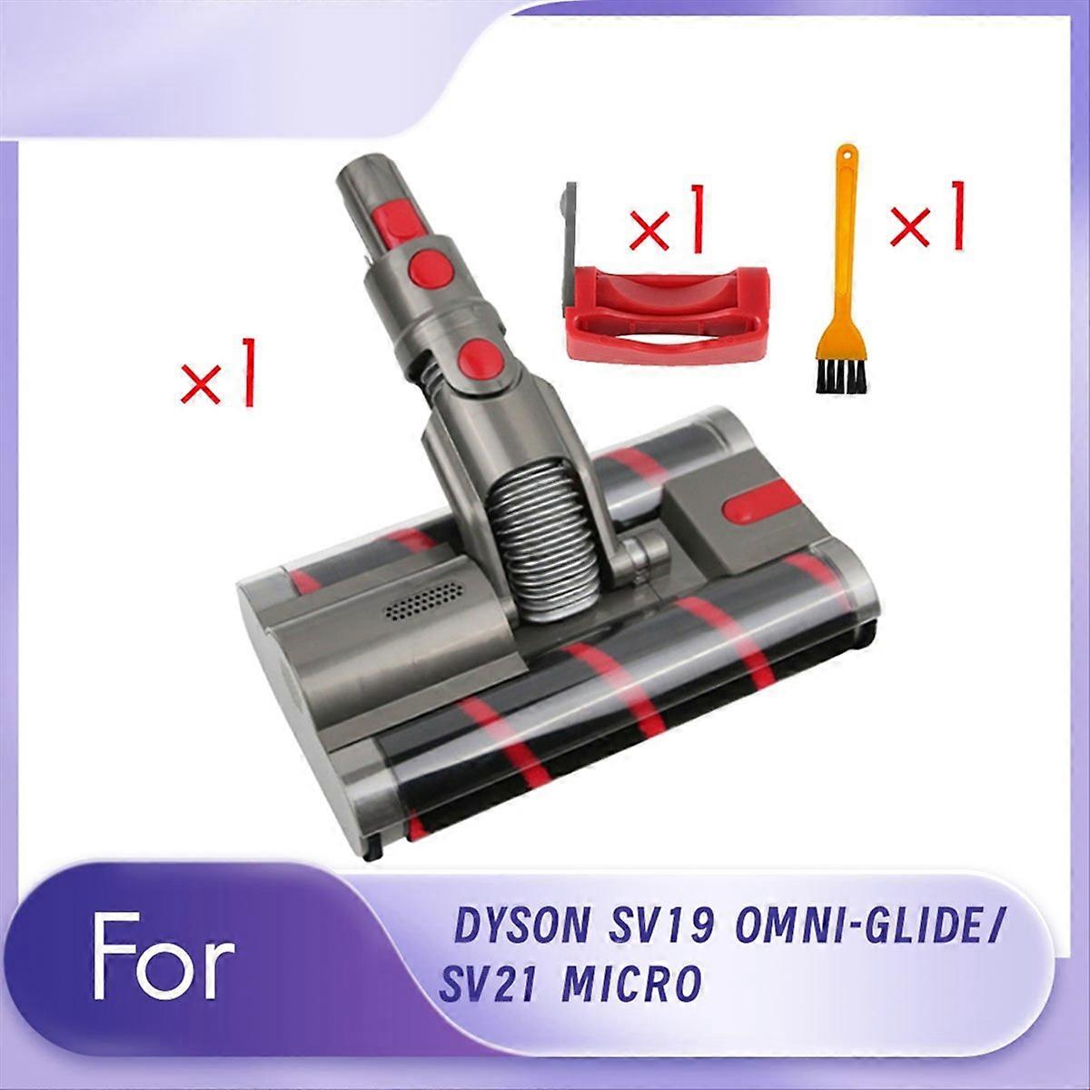 For SV19 OMNI-GLIDE/SV21 MICRO Double Roller Brush+Switch Lock Kit Vacuum Head Replace Soft Roller C