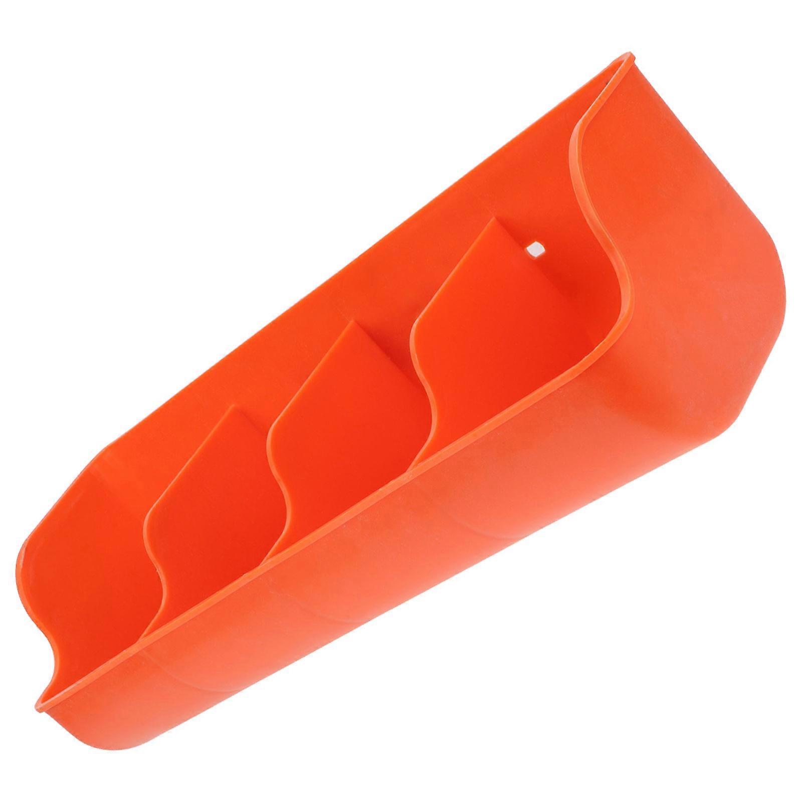 Pig Feeding Trough Durable Plastic Feeding Manger for Farm Use 2Pcs