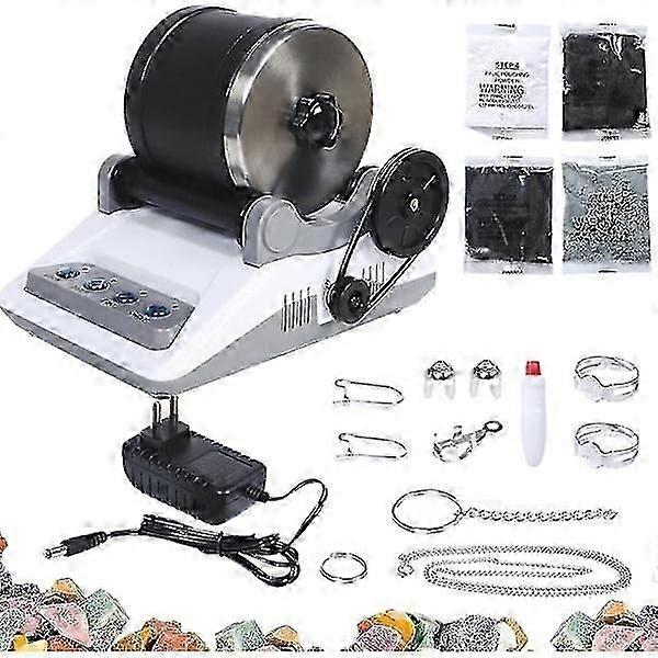 Professional Rock Tumbling Kit with Stone Grinder and Timer