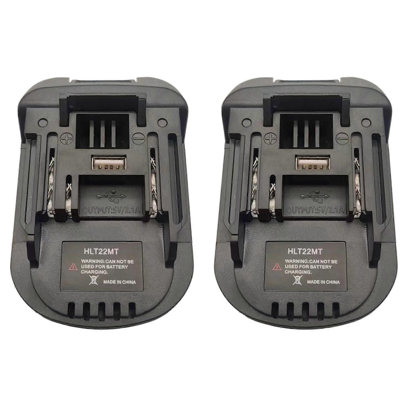 2X HLT22MT Adapter Converter Use for Hilti 22V Li-Ion Battery on for Makita Lithium Battery Tool