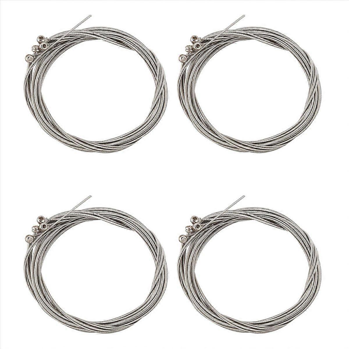 Set of 4 Steel Strings for 4 String Bass Guitar