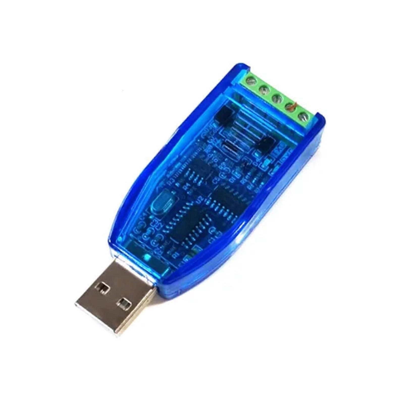USB to RS485 Converter Industrial Adapter with Speed Data Transfer Half Duplex TVS Protection