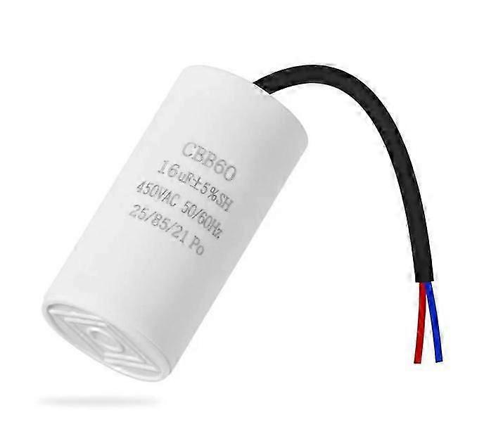 Vattenpumpstartkondensator CBB60 16uF 450V