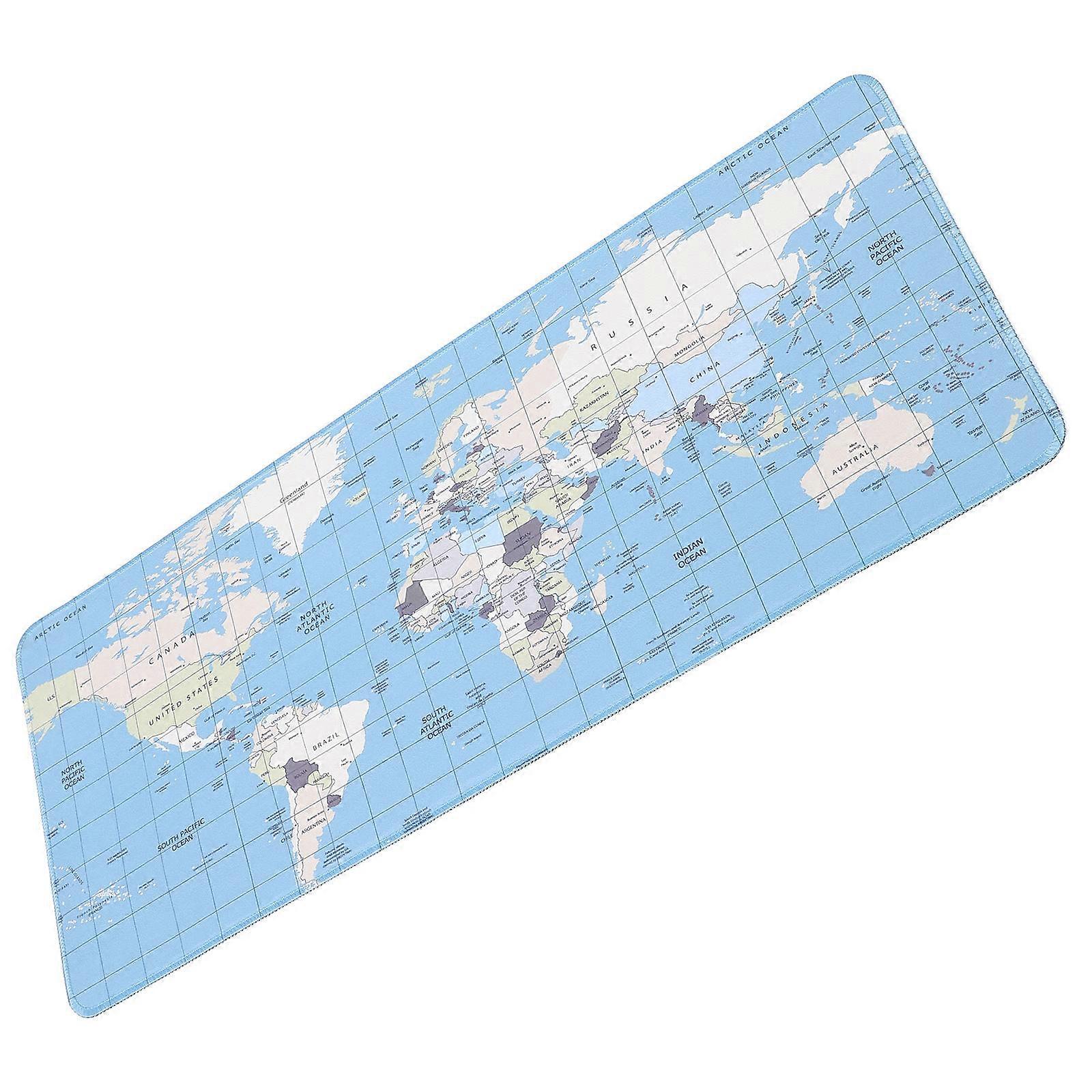 Keyboard Pad Nonslip Mouse Cushion Ergonomic Design Gaming Rectangular Sky-Blue Rubber 1Pcs