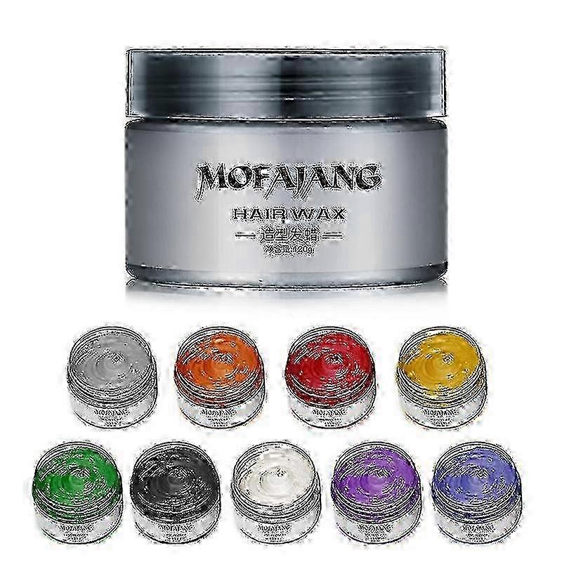 2025 Mofajang 9 Färger Unisex Hårfärg Vax Lera Färgämne Styling Cream Diy Färgning