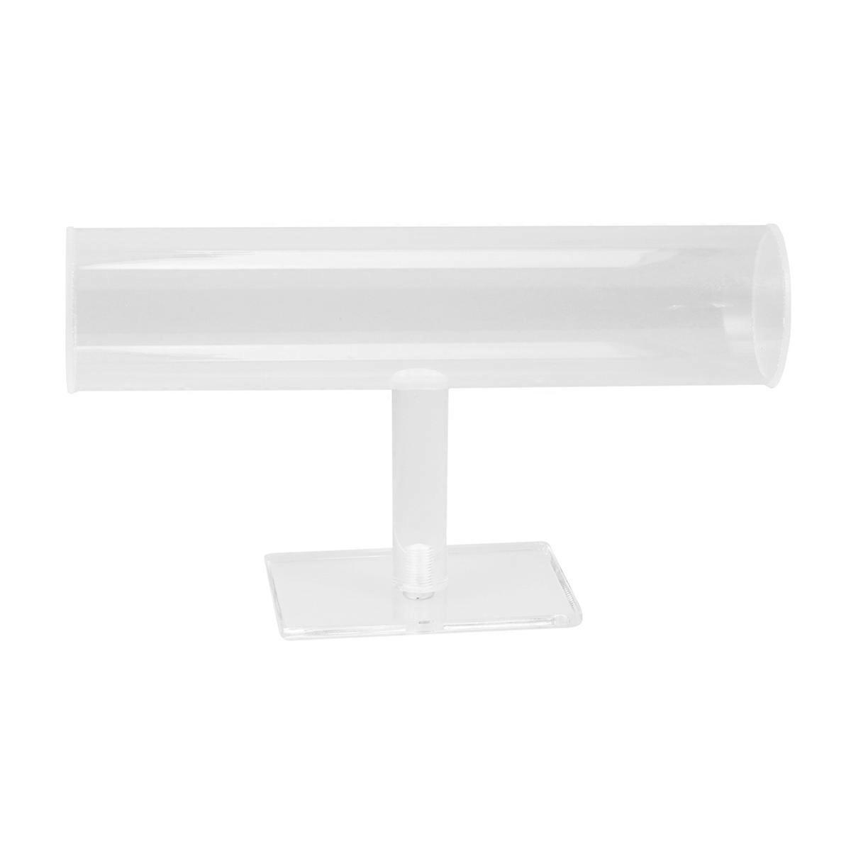 Bracelet Display Rack Acrylic T Shape Display Stand for 2Pcs Transparent Bracelets