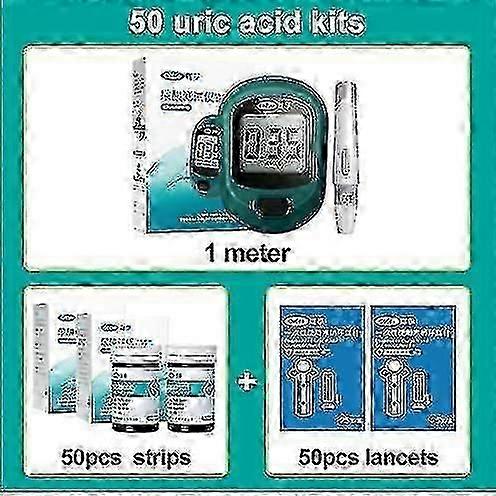 Uric acid monitor with test strips and lancet home uric acid measurement gout tester device