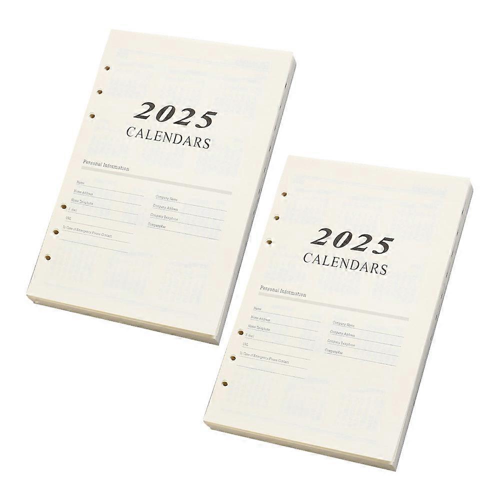 Loose Leaf Paper A5 Refills for Writing 2Sets Beige Notebook Inserts