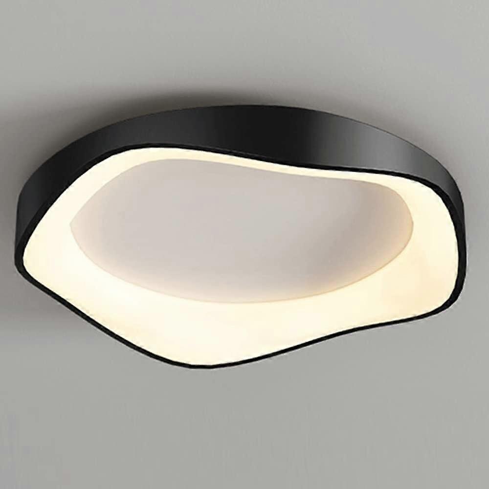 Modern Ultra Thin LED Ceiling Light Fixture with Adjustable Tricolor Lighting, Dark 20.4in