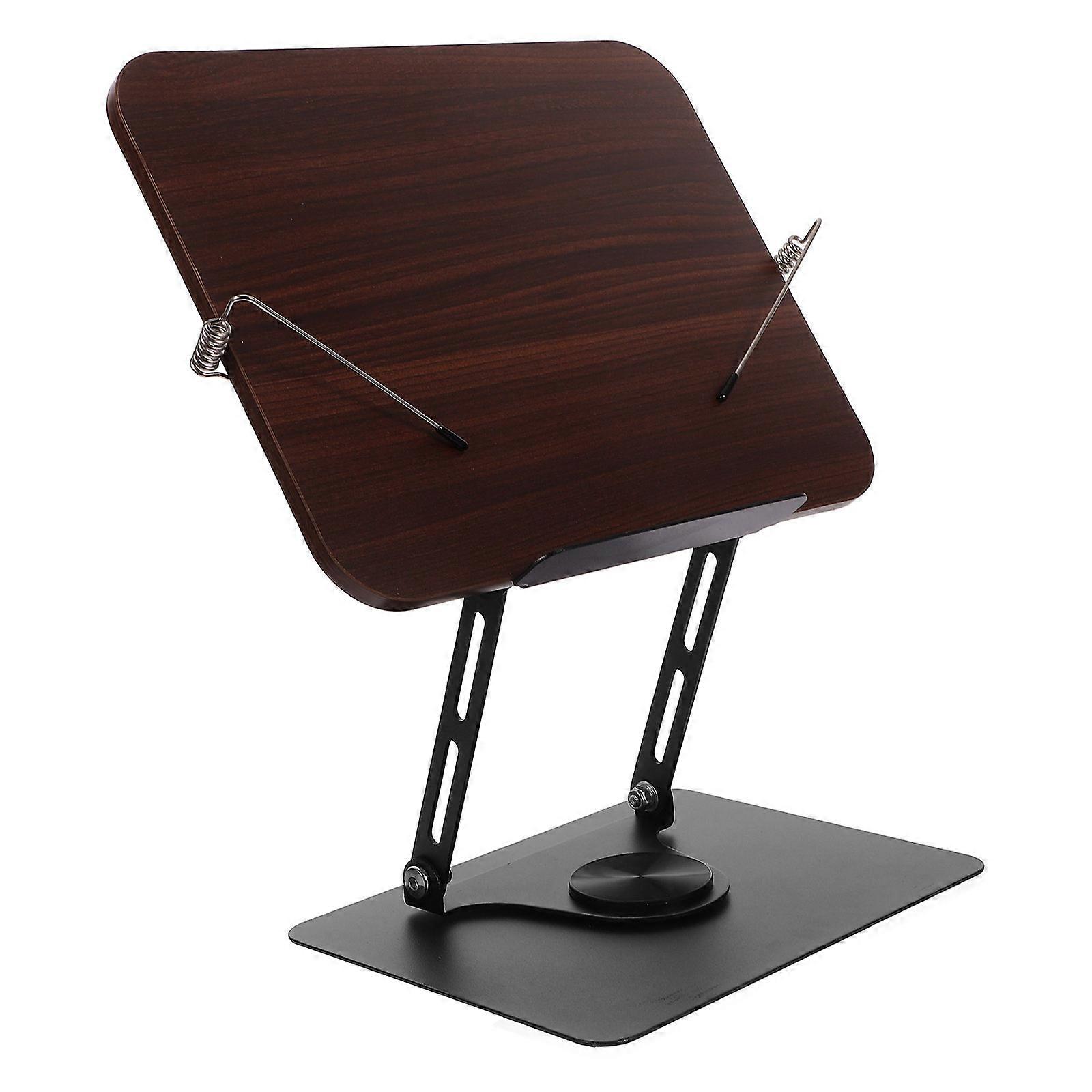 Rotatable Recipe Book Holder Stand for Desk with Folding Design