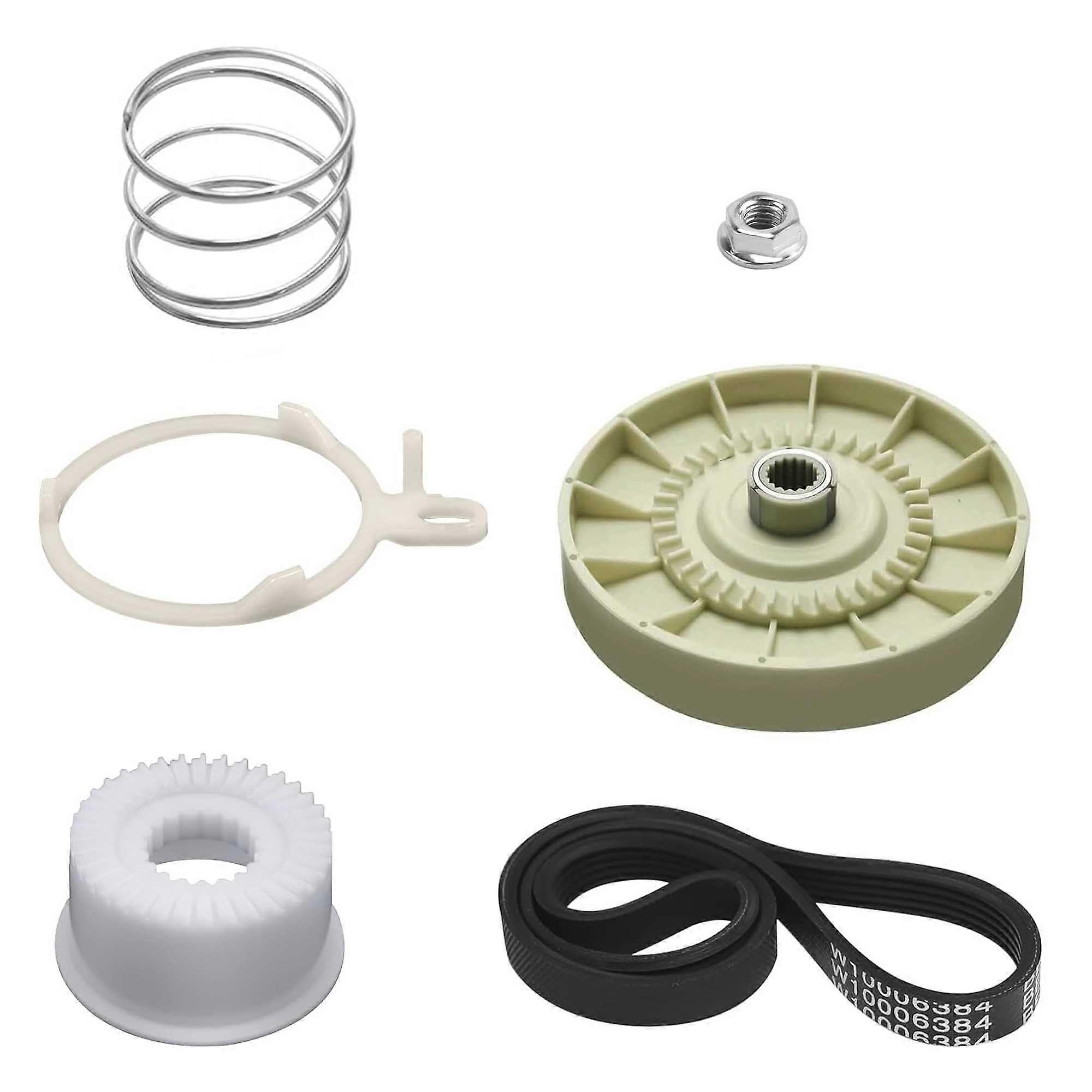 W10721967 Washer Clutch Kit with W10006384 Drive Belt for Whirlpool Maytag Kenmore  Load