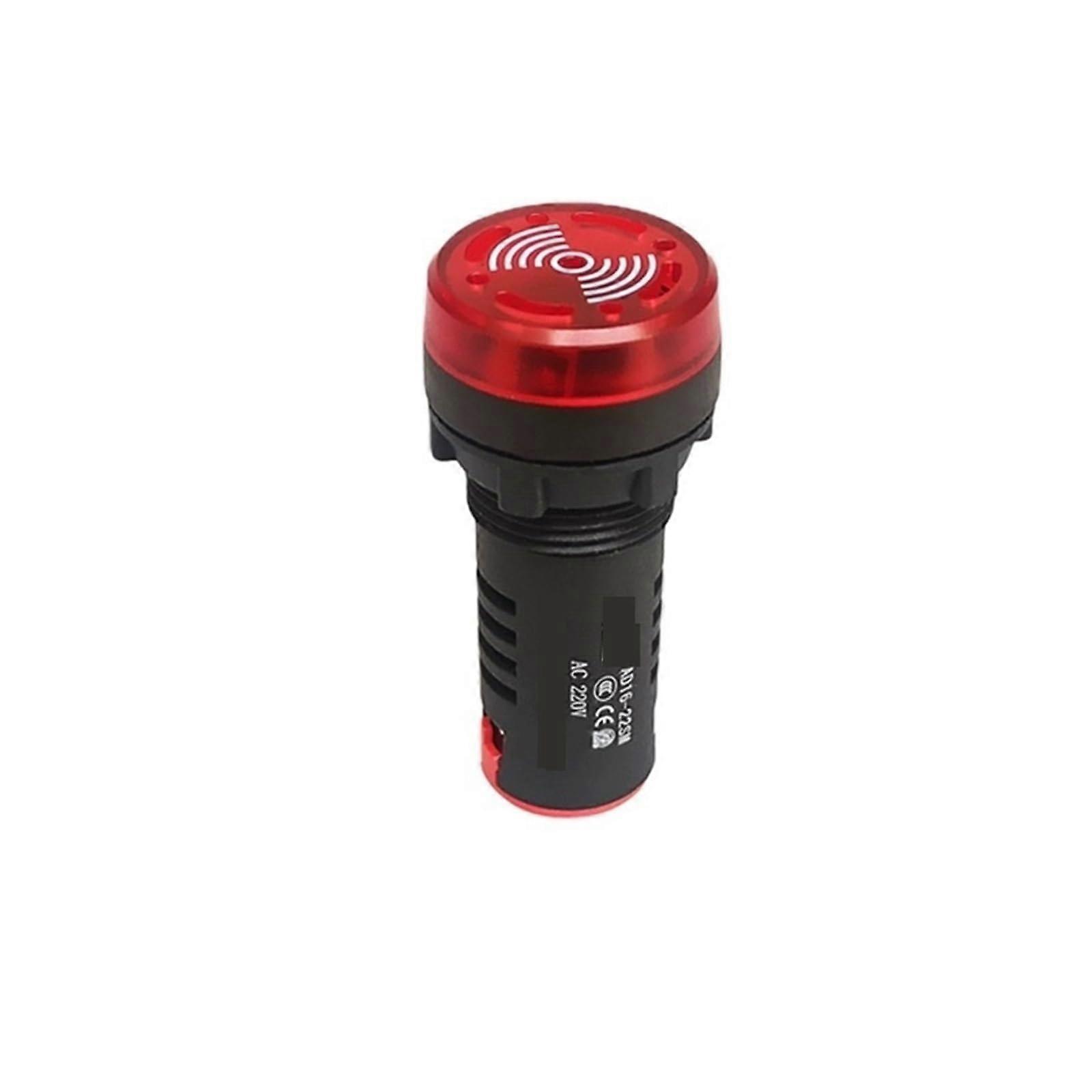 AD1622SM Industrial Warning Buzzer with Alarm Chime, Sound and Light, 12V 24V 220V, Red Green Yellow