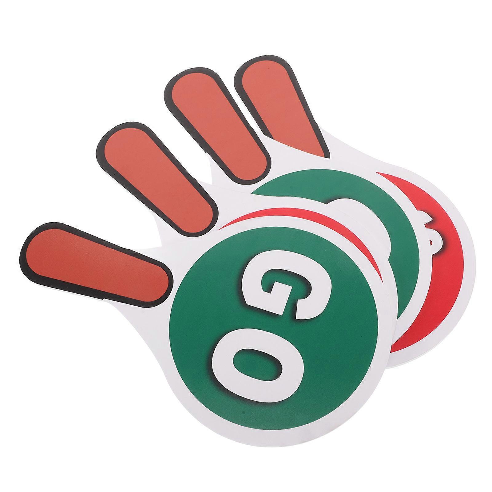 Parking Access Stop Sign for Traffic Safety Handheld 2Set Double Sided