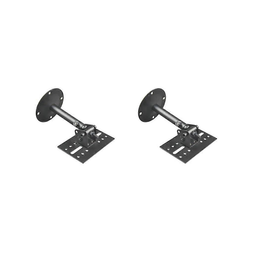 Speaker Mount Bracket Two Pack KTV Audio Shelf For Surround Sound Home Large Speakers Black