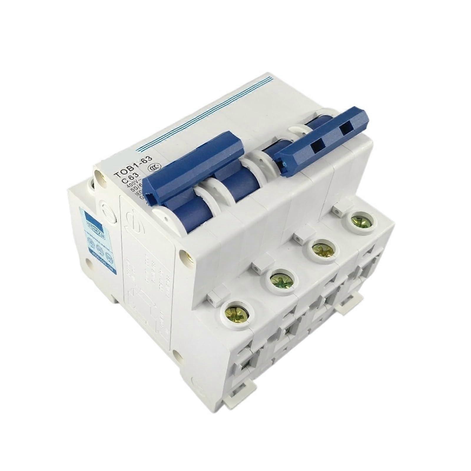 2P 63A Dual Power Transfer Switch Circuit Breaker 400V 50Hz/60Hz Manual Control