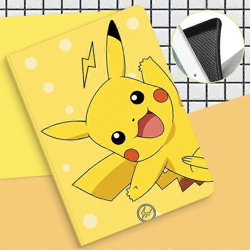 Capa elegante de silicone para iPad Air 1/Air 2/9,7 polegadas com Pikachu feliz.