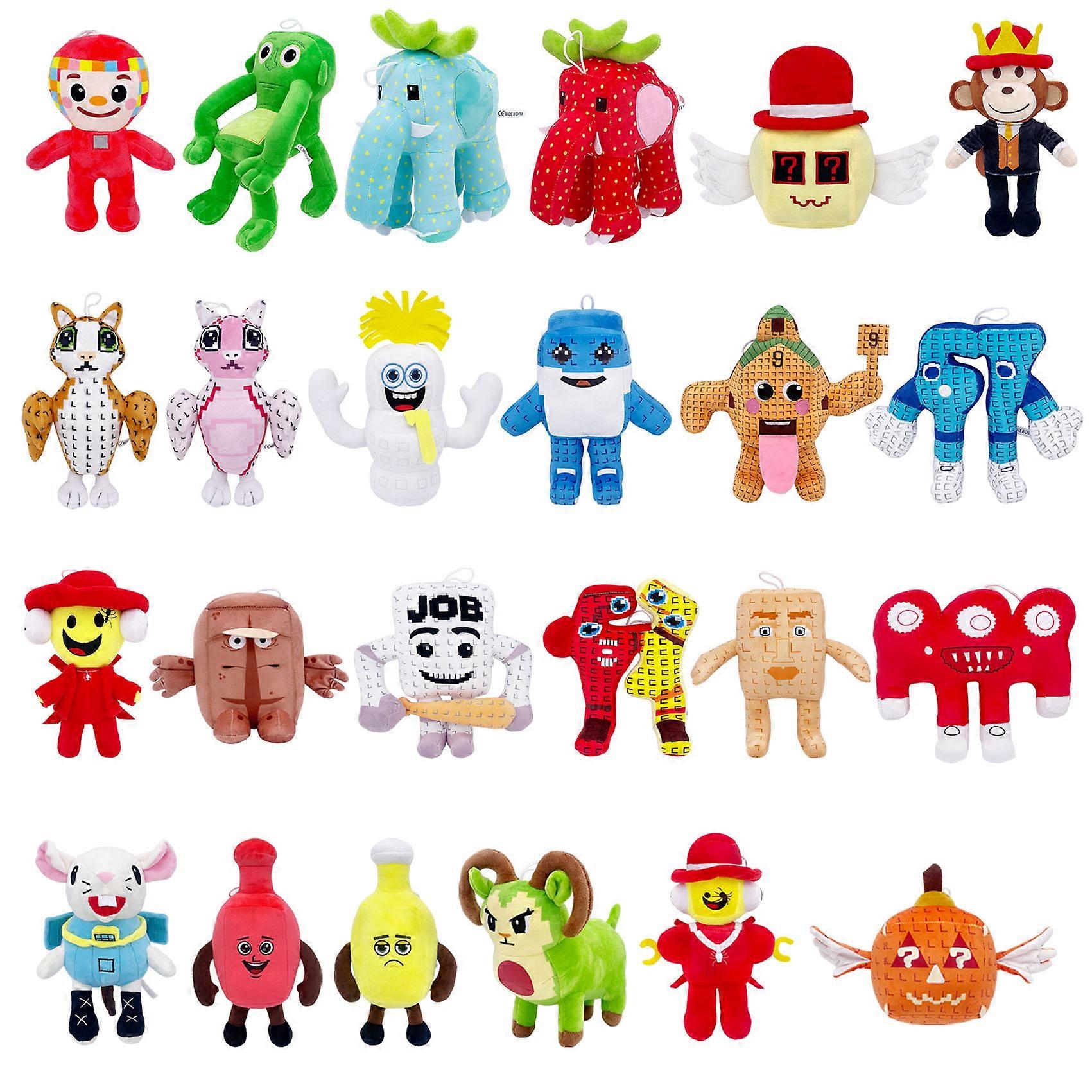 24 styles Steal A Brainrot Game Plush Funny No. 9 No. 67 Plush Tongue Spitting Handheld Number 9 Stuffed Digital Doll Toy Gift