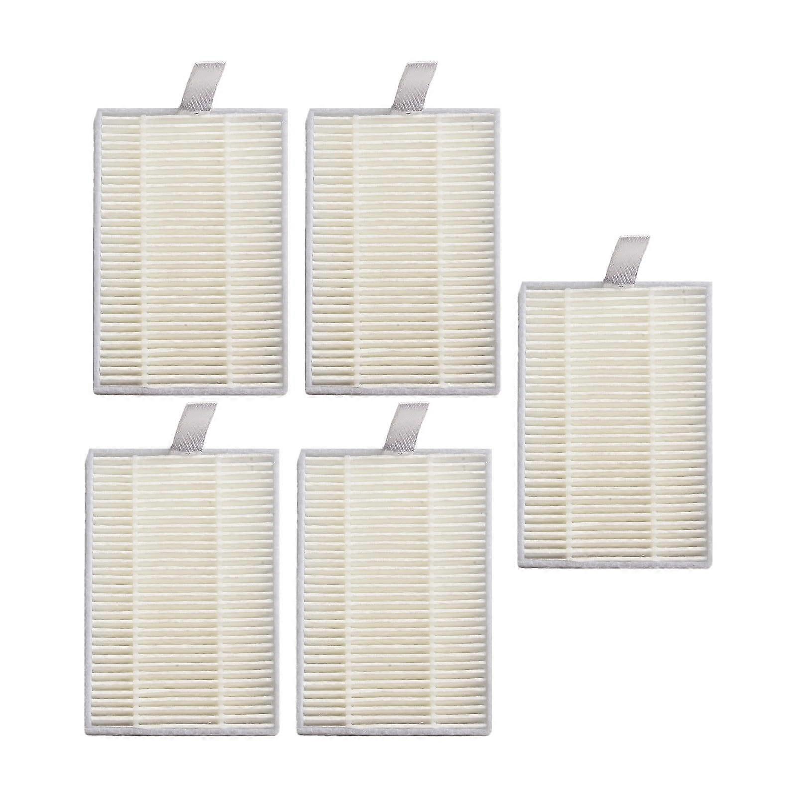 Robot Vacuum Replacement Filter for Q5, 5Pack Efficiency Dust Filtration with Plastic Frame