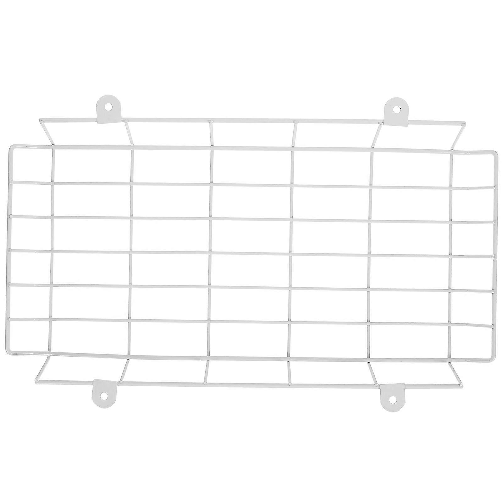 White Iron Exit Sign Wire Guard for Wall Mounted Protective Cover