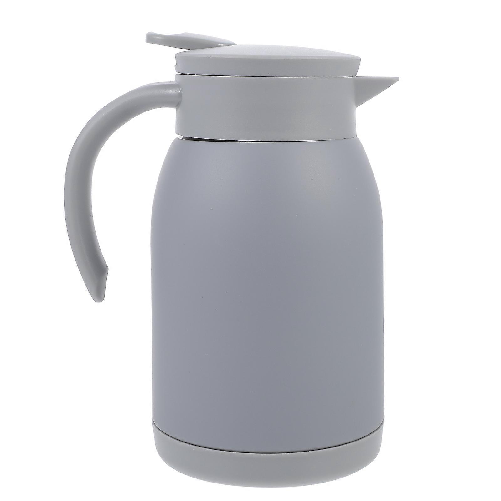 Household Thermal Kettle for Insulating Drinks 1Pcs Portable Grey Kettle