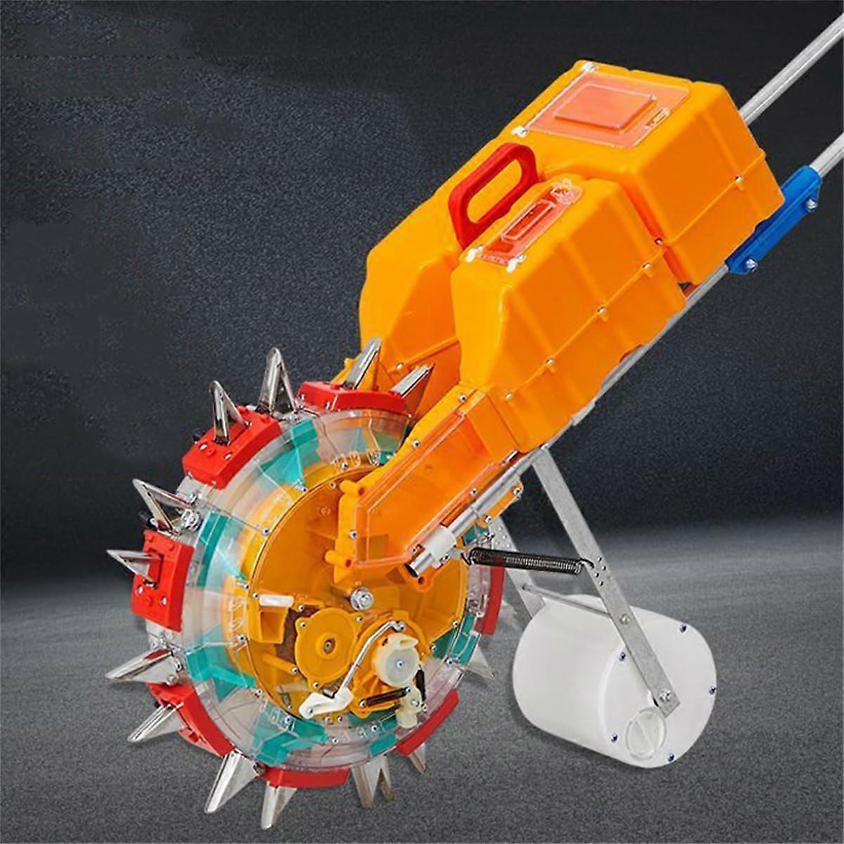 8Hole Garden Seeder with Fertilizer Spreader, Precision Seed Control, Adjustable Depth Manual Planter