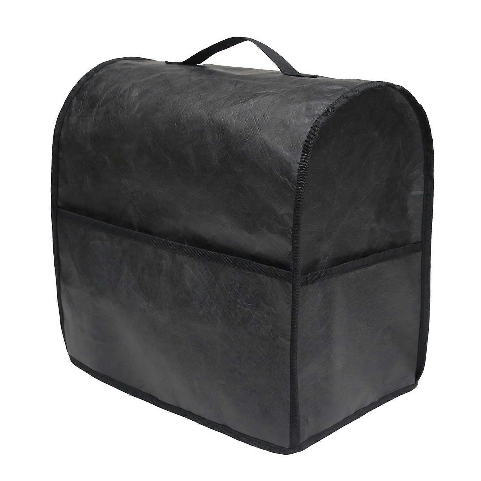 Waterproof Stand Mixer Cover with Pockets Dustproof Kitchen Appliance Protector Black