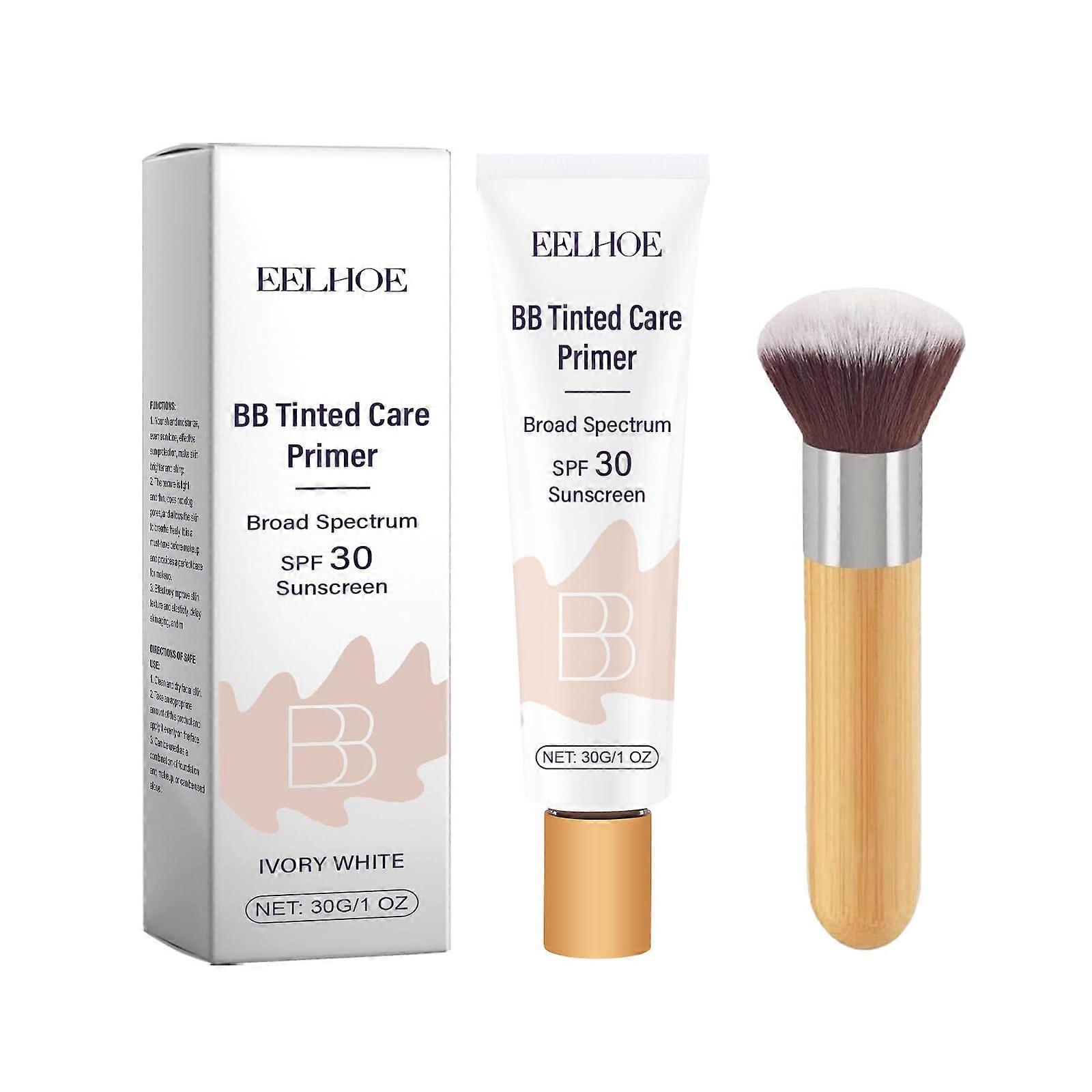 BB Cream Tinted Moisturizer SPF 30 Full Coverage Hydrating Ivory White for LightMedium Skin