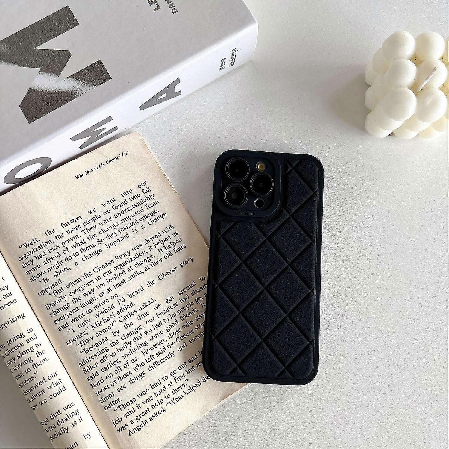 Case For Iphone 13 Black Diamond Pattern Anti-fall No1861