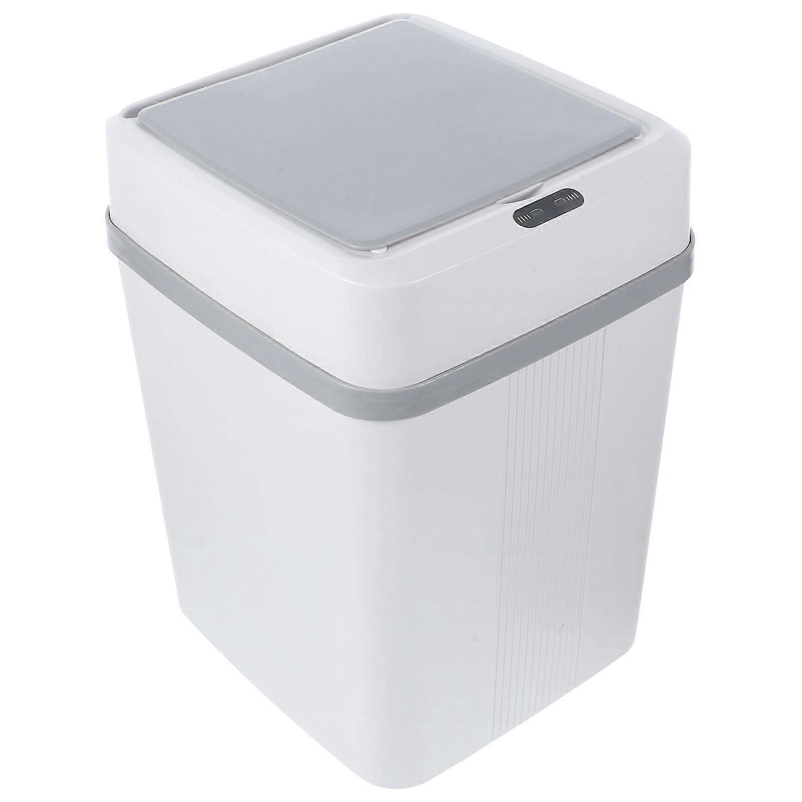Smart Bathroom Waste Bin Motion Sensor Trash Can Plastic Automatic