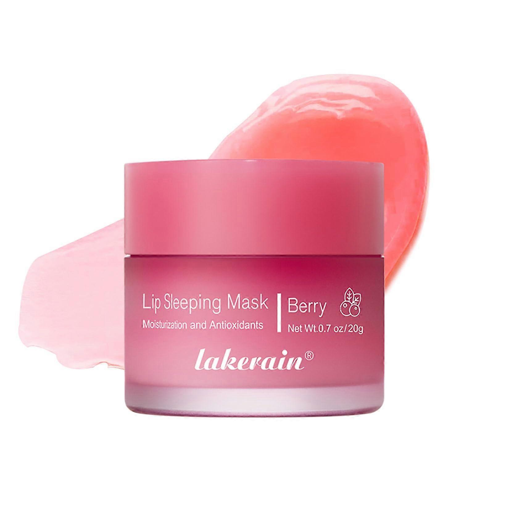 Lip Sleeping Mask with Deep Hydration for Smooth Lips, Overnight Moisturizing Balm Berry