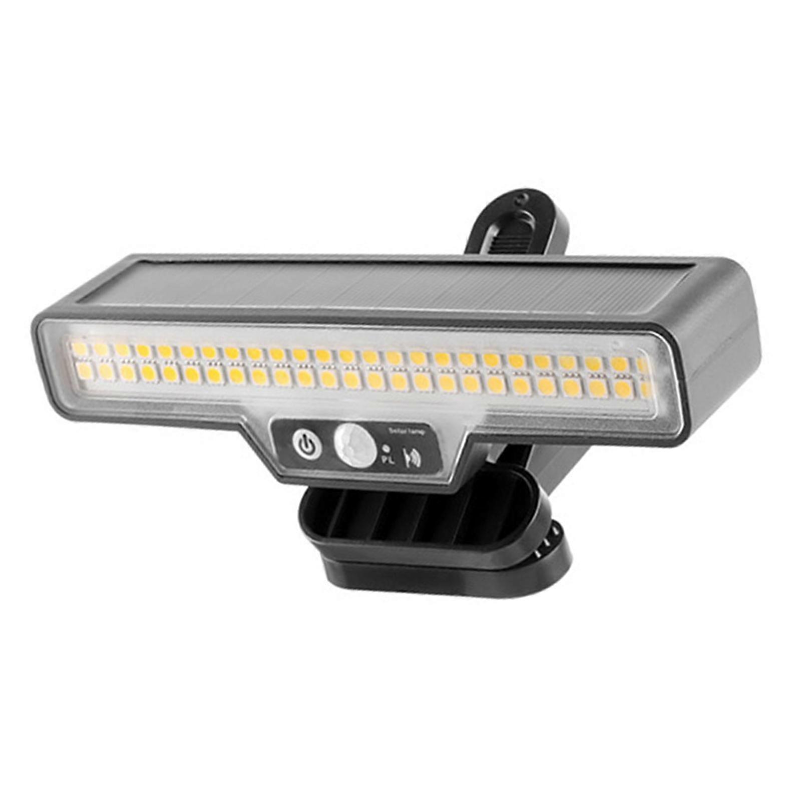 Intelligent Solar Clip Light Outdoor Illuminations with Light and Motion Sensor Automatic Operations Suitable for Yard Multicolor