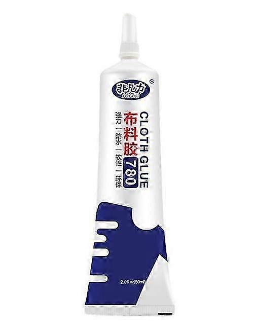 Fabric Glue 60ml Strong Waterproof Adhesive, Fast Clear Drying Flexible  for Clothes