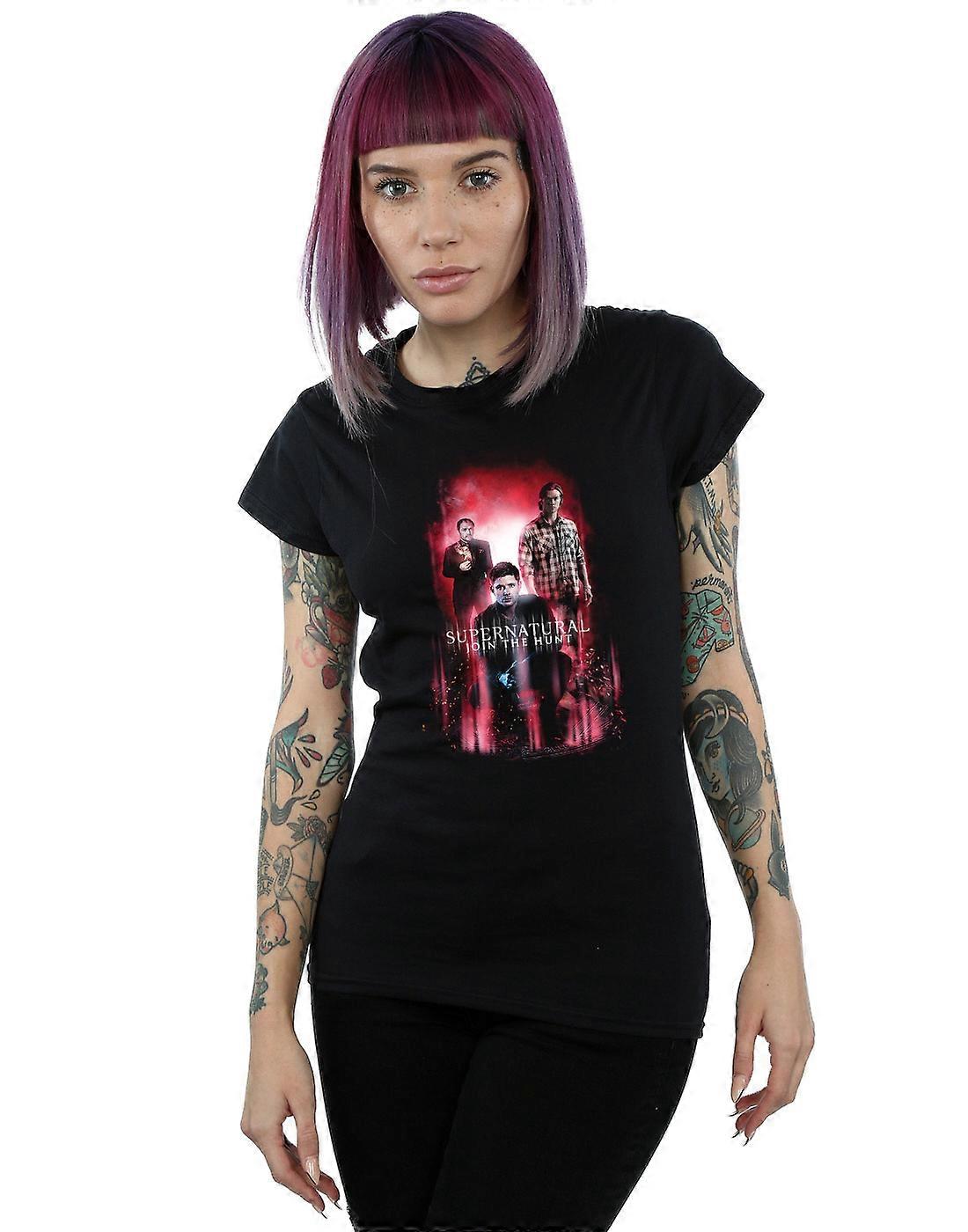 Supernatural Women's Group Crowley T-Shirt