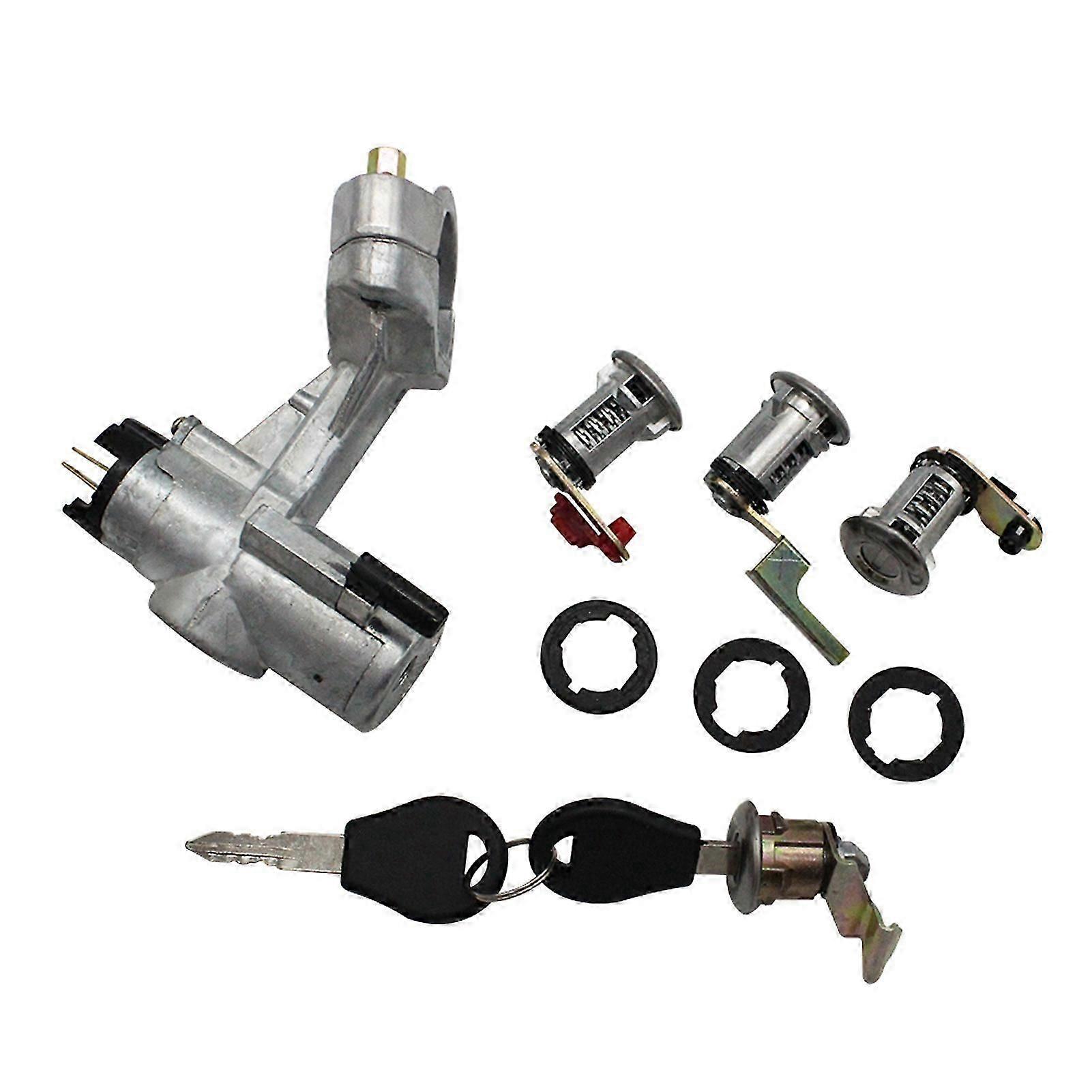 Ignition Lock Cylinder Kit Compatible with Nissan Patrol GQ Y60 2-Door with 4 Lock Set