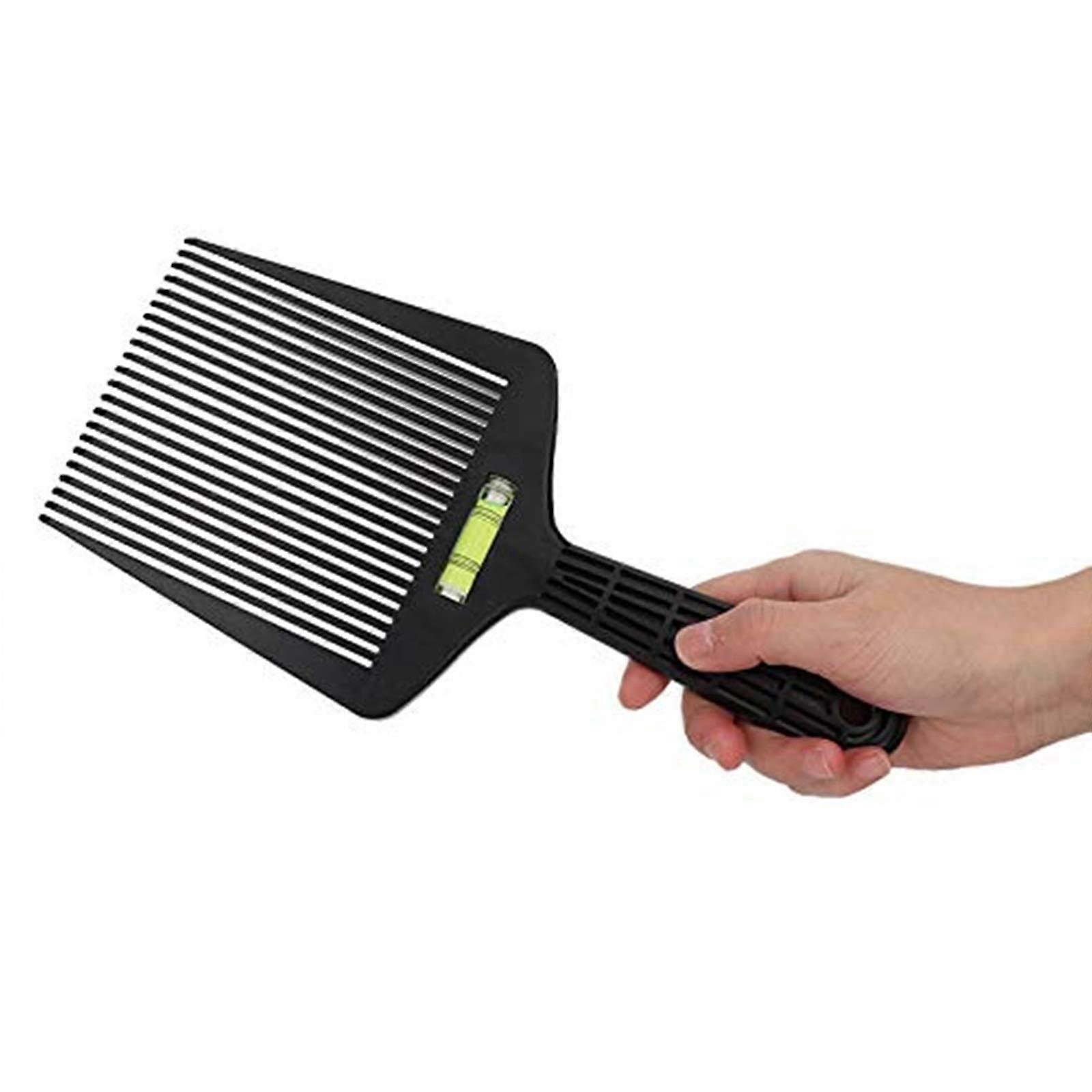 Professional Barber Level Comb with Precision Gradienter and Angled Teeth for Haircut Styling