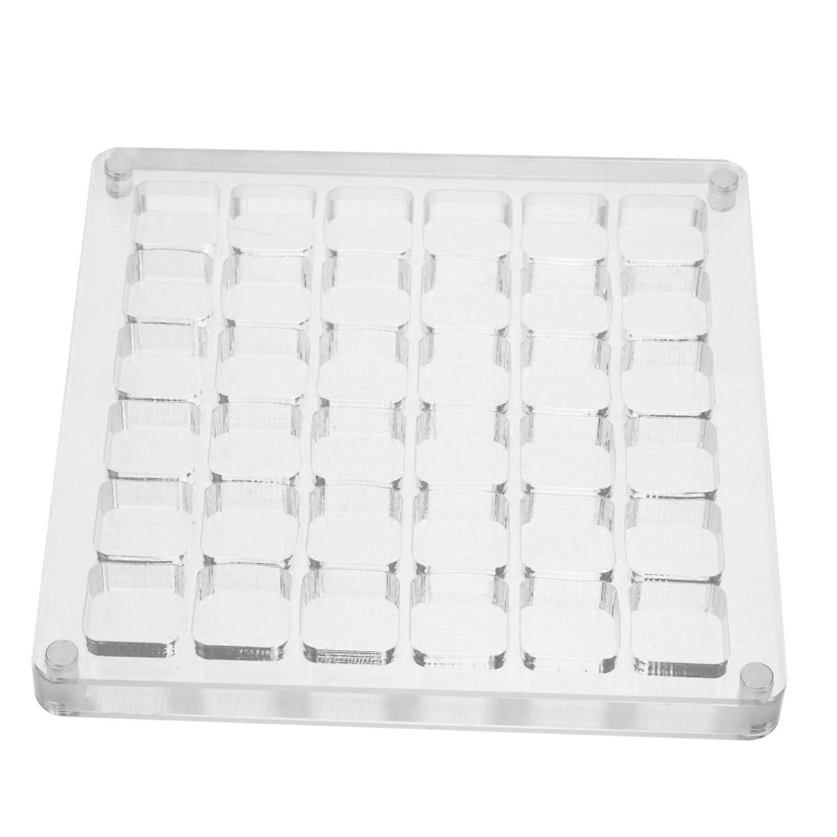 Seashell Display Case Clear Acrylic 36 Compartment Organizer for Shells Stones and Crafts