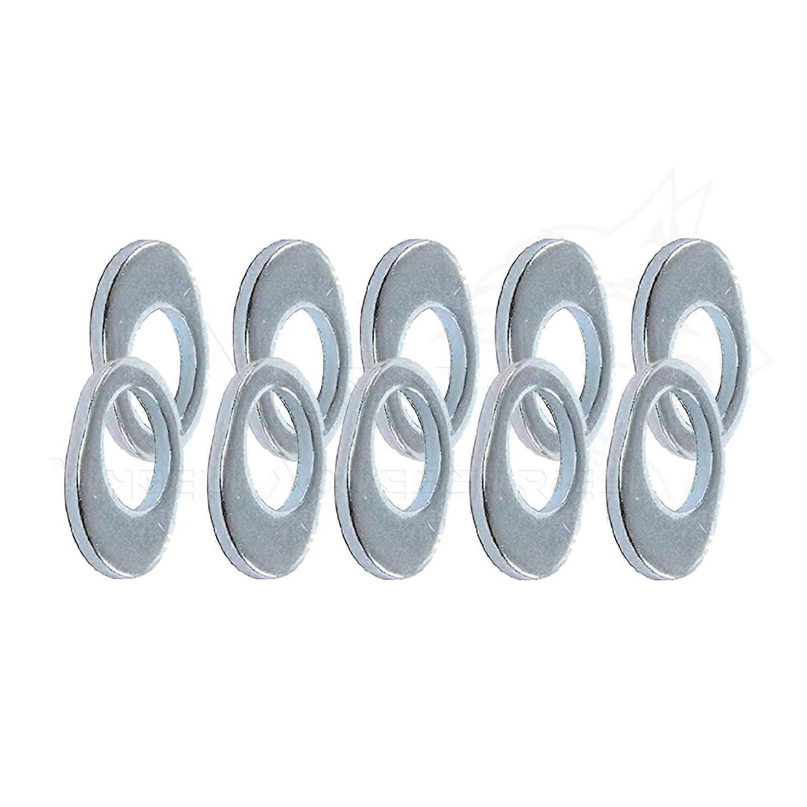 10Pc UniLug Offset Wheel Washers for Cragar S/S Wheels Secure Oval Fit Durable Metal
